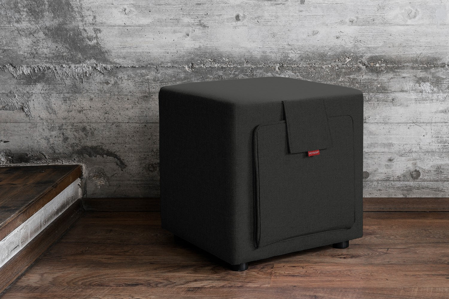 Ottoman & tabouret Scottie