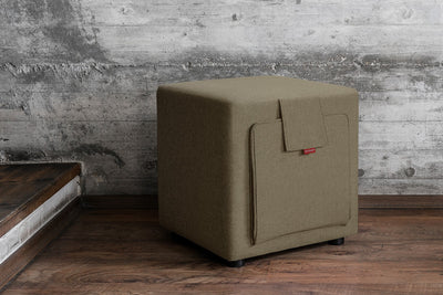 Ottoman & tabouret Scottie