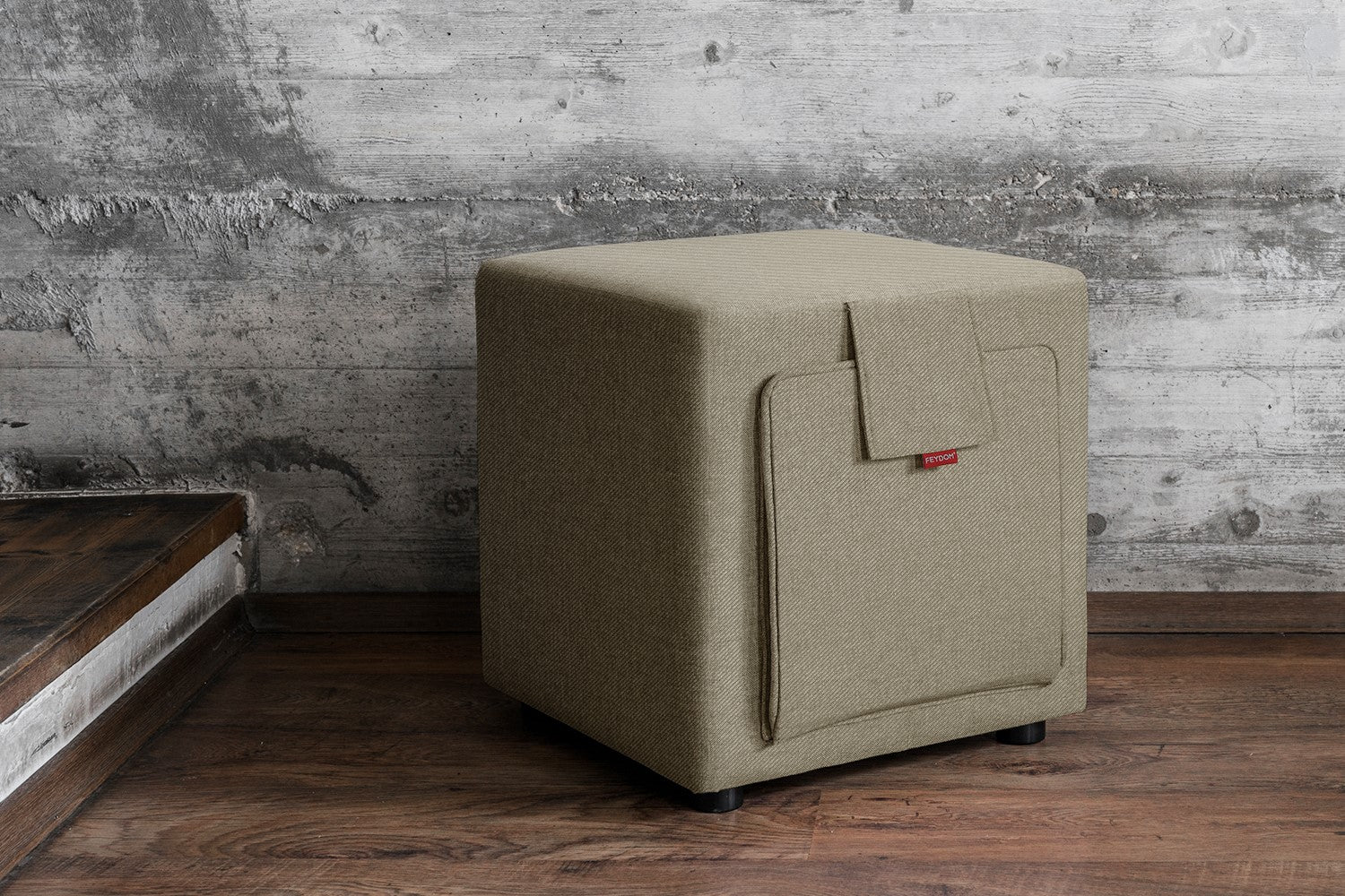 Ottoman & tabouret Scottie