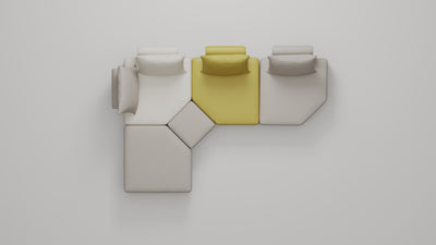 Canapé modulable Katrina avec fonction sommeil