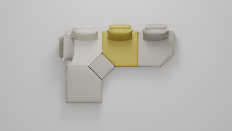 Canapé modulable Katrina avec fonction sommeil