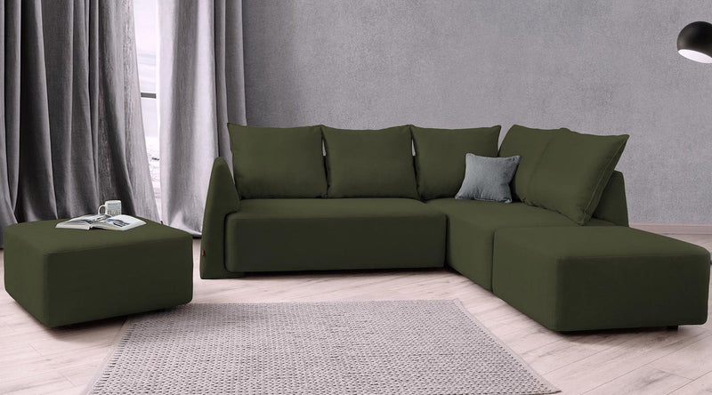 Modulares Sofa May mit Schlaffunktion - Stoff Velare - Livom